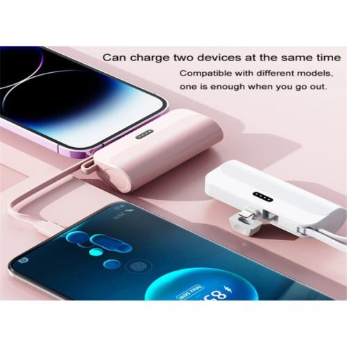 Mini Power Bank (Black/White) with Touch